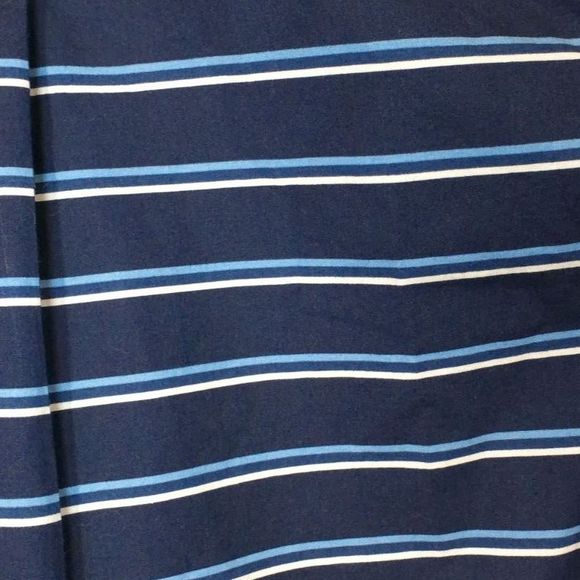Tommy Hilfiger Long Sleeve Button Down Striped Men's Shirt, Blue, Size Large - Picture 3 of 4
